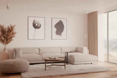 Kalkverf maakt een stille comeback in luxe interieurs